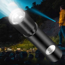 USB Перезаряжаемый мини Водонепроницаемый фонарь 3 режима освещения фонарик телескопический зум портативный для ночного освещения 2024 - купить недорого