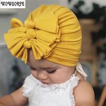 Baby Caps newborn hat Girls Cotton cap Elastic Scarf Turban Head Wrap  hats girls kids Toddlers photography accessories Soft hat 2024 - buy cheap