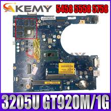 Akemy-placa base para ordenador portátil, AAL10 LA-B843P REV: 1,0 (A00) 3205U 920M/1GB para Dell INSPIRON 5458 5558 5758, CN-0F0T2K F0T2K 2024 - compra barato