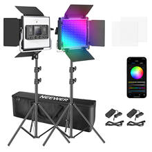 Neewer 2 Packs 660 RGB Led Light with APP Control, Photography Video Lighting Kit with Stands and Bag 2024 - buy cheap