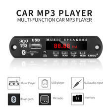 Kit de reproductor de MP3 con Bluetooth para coche, receptor inalámbrico FM, placa decodificadora de MP3, USB, 3,5 MM, adaptador de Audio y música, 5V-12V 2024 - compra barato
