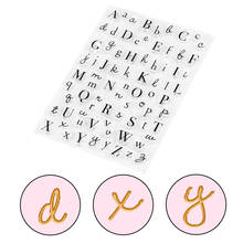 Silicone Clear Embosser Stamp Letter Alphabet DIY Sticky Decorating Fondant Tools Easy to Clean Cake Cookie Decoration Tool 2024 - buy cheap