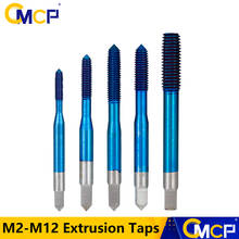 CMCP Fluteless Forming Machine Taps M2-M12 Nano Blue Coated Thread Tap HSS Metric Tap Drill Extrusion Taps 2024 - buy cheap