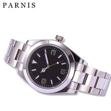 Parnis Sapphire Glass Black Dial 40mm Men's Automatic Watch 2024 - buy cheap