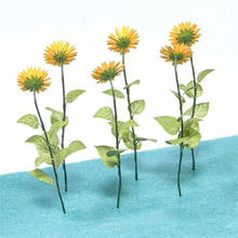 Planta de papel de girasoles para Dioramas, accesorios para modelos a escala 1/32, 1/35 y 1/48 2024 - compra barato