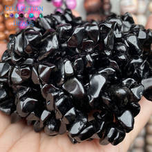 Natural Irregular Black Agates Onyx Stone Spacer Round Bead For Jewelry Making DIY Bracelets Accessories Wholesale 15'' 2024 - buy cheap