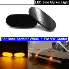 Lámpara LED lateral para coche, repetidor de señal de giro ámbar, luces de posición para Benz Sprinter W906 06-13, VW Crafter 06-up, 2 uds. 2024 - compra barato