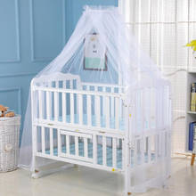 Baby Summer Crib Net Mosquito Net For Infant Canopy Round Bed Canopy For Cribs Crib Netting Mosquito Net Not Include Holder 2024 - buy cheap