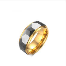 Anel de anel de aço de tungstênio anel de ouro novo design de jóias 2024 - compre barato