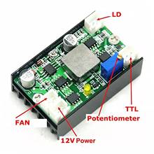 Placa controladora TTL para diodo láser, módulo de diodo para 405nm, 450nm, 520nm, azul, verde, 500mW, 1W, 2W, 3W, 4,5 W, 12V, 4A, 1 unidad 2024 - compra barato