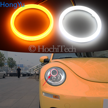 for Volkswagen VW Beetle 2006 2007 2008 2009 2010 Cotton Switchback LED Dual Color Angel Eye White Amber turn signal light 2024 - buy cheap