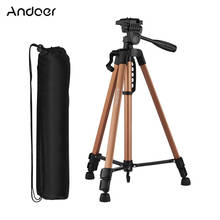 Andoer Aluminum Alloy Photography Tripod camera Stand with Phone Holder for phone for iPhone Samsung Xiaomi Huawei Smartphone 2024 - buy cheap