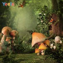 Yeele Wonderland Backdrop Forest Mushroom Baby Shower Kids Birthday Party Custom Vinyl Photography Background For Photo Studio 2024 - buy cheap