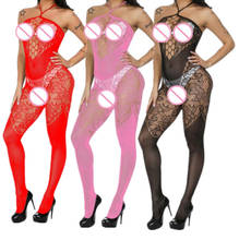 Fashion Women Sleepwear Hot Lingerie Crotchless Jumpsuits Beauty Body Stocking Teddies Bodysuit Fishnet Underwear female Pajamas 2024 - buy cheap