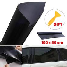 100*50cm Car Window Solar Film Car Windscreen Anti-UV Sunshade Solar Protection Tinted In Black Clear Solar Film Car Accessories 2024 - buy cheap