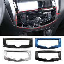 For Nissan Navara NP300 2017 2018 2019 Stainless steel Accessories car styling Car air conditioner Switch panel Cover Trim 1 pcs 2024 - buy cheap