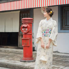 Vestido Kimono tradicional de Japón para mujer, vestido elegante Oriental Yukata, Festival de Año Nuevo, Kimono Obi, disfraces de Cosplay Vintage 2024 - compra barato