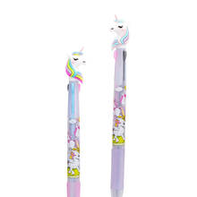 Bolígrafo De 3 colores con forma de unicornio, bolígrafo Multicolor de colores, material de papelería para oficina y escuela 2024 - compra barato