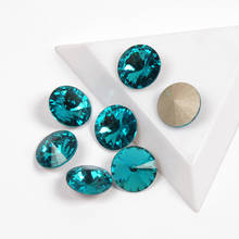 YANRUO-piedra de cristal azul de circonita, Diamante de imitación sin fijación en caliente, para Nail Art 2024 - compra barato
