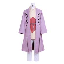 Disfraz de Dr.STONE Asagiri Gen para adulto, traje de Anime, Dr.STONE, color púrpura claro, pantalones blancos, L321 2024 - compra barato