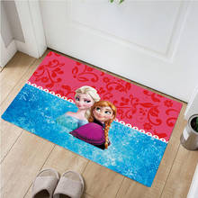 Alfombra de puerta exterior de 60x40cm Disney Anna Elsa alfombra de baño de absorción de agua peluda alfombra de cocina antideslizante 2024 - compra barato