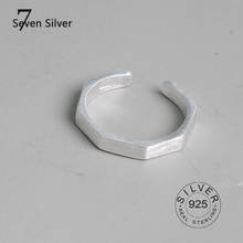 Real 925 sterling silver finger rings for women simple smooth Trendy fine Jewelry Large Adjustable Antique Rings Anillos 2024 - buy cheap