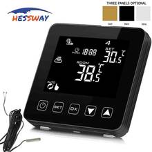 HESSWAY 16A Double sensor electric heating thermostat for infrared wire, warm floor 2024 - buy cheap
