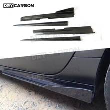 4 PCS Car Side Skirts Aprons For Audi A7 S7 RS7 2012 - 2015 Carbon Fiber / FRP Door Bumper Skid Plate Guard Car Styling 2024 - buy cheap