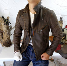 High Quality Vintage Genuine Leather Jacket Men Spring 2021 Motorcycle Cowhide Coat Plus Size 4xl Chaquetas Hombre Pph3945 2024 - buy cheap