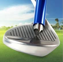 Синяя точилка для гольфа, чехол для головки клюшки для гольфа, инструмент для заточки канавок для гольфа, точилка для плоских лезвий, приспособления для гольфа, дропшиппинг 2024 - купить недорого