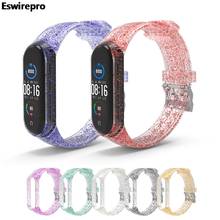 Silicone Watch Strap For Xiaomi Mi Band 3 4 5 6 Colorful Transparent Sport Style mi band 5 strap Replacement Bracelet on mi band 2024 - buy cheap
