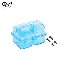 Caja receptora impermeable de plástico azul, Caja Sellada ESC para camión de campo corto a escala 1/10, Traxxas Slash 4X4 REMO HQ727, piezas de actualización 2024 - compra barato