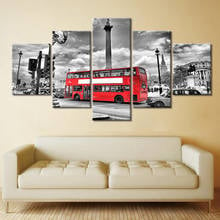 Wall Posters And Prints Wall Art Canvas Paintings new York street red bus Art Wall Picture Home Decor 2024 - buy cheap