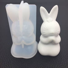 3D Handmade Rabbit Silicone Mould DIY Jewelry Pendant Tools Fondant Crafts Epoxy Resin Molds 2024 - buy cheap