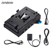 Andoer-Placa de batería de bloqueo en V, adaptador de batería de NP-FZ100 para cámara BMCC, BMPCC, Sony A7III, A9, para micrófono de grabadora de Monitor 2024 - compra barato