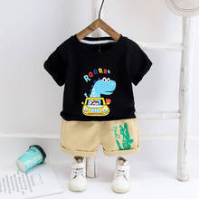 New Summer Children Cotton Baby Boys Girls Clothes cartoon T-shirt Short pants 2Pcs/sets Infant Kids Fashion Toddler Tracksuits 2024 - buy cheap