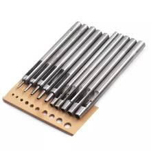 10Pcs/set Hole Hollow Punch Set 0.5mm-5mm Heavy Duty Leather Belt Punch Tool Steel Belt Watch Band Puncher Leather Craft 2024 - buy cheap