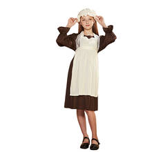Eraspooky-vestido de Cosplay Medieval victoriano para niñas, disfraz de Halloween para niños, delantal renacentista, vestido de lujo para fiesta de Carnaval 2024 - compra barato