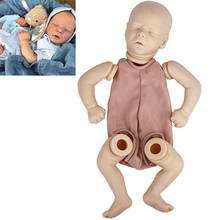 Комплект куклы Реборн, виниловая Неокрашенная НЕОБРАБОТАННАЯ кукла, 17 дюймов, «сделай сам», набор пустой куклы для новорожденных, игрушка реборн 2024 - купить недорого
