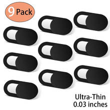 9PCS Universal WebCam Cover Shutter Magnet Slider Plastic Camera Cover For Web Laptop iPad PC Macbook Tablet Privacy Sticker 2024 - buy cheap