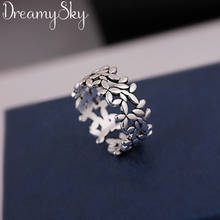 DreamySky Exaggerated Retro Silver Color  Big Leaf Rings For Women Engagement Rings Men Vintage Jewelry 2024 - buy cheap