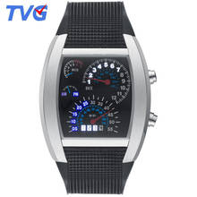 Tvg moda binários relógios masculinos led digital relógios de pulso eletrônicos relógios masculinos esportes silicone montre homme reloj hombre 2024 - compre barato