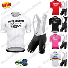 2021 PARIS-ROUBAIX Cycling Clothing Retro Cycling Jersey Set Men Road Bike Suit Bicycle Tops MTB Maillot Cyclisme Ropa Ciclismo 2024 - buy cheap