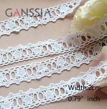 1yard Width:2.0cm Star Perforation Embroidery Lace for DIY Embroidered Ivory White  Lace for Scarpbooking (ss-889) 2024 - buy cheap