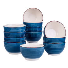 Vancasso Bella 4/8/12-Piece 720ML Porcelain Vintage Handpainted Ceramic Soup/Mixing/Fruit/Noodle/Ramen Large Serving Bowl Set 2024 - buy cheap