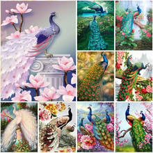 DIY Peacock 5D Diamond Painting Full Square/Round Drill Mosaic Diamont Embroidery Cross Stitch Home Decor Christmas Gift 2024 - buy cheap