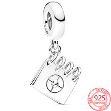 Colgante de plata esterlina 925, dije de amor para pasaporte, compatible con pulsera Pandora, regalo de cumpleaños artesanal, nuevo 2024 - compra barato