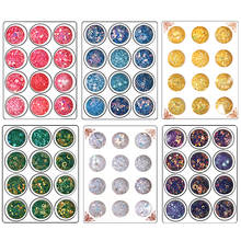 12 estilos combinados/caja, lentejuelas, pentagrama, purpurina, relleno de resina UV, epoxi, DIY, relleno de joyería para Molde de resina 2024 - compra barato