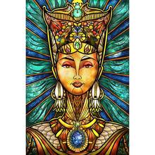 5D DIY Diamond Painting Ancient Queen Girl Lady Full Drill embroidery Cross Stitch Mosaic Craft Kits Home Decor Christmas Gift 2024 - buy cheap