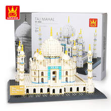 Juego de bloques de construcción modelo Taj Mahal para niños, juguete de construcción con ladrillos, serie, regalo, 1505 piezas 2024 - compra barato